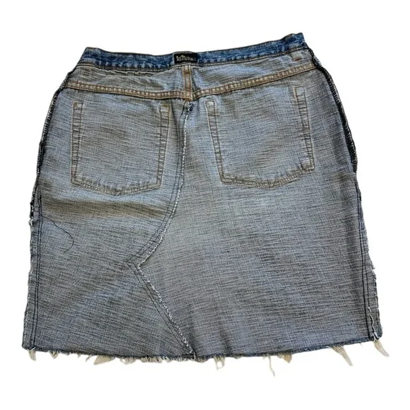 Lee Riders Upcycled Denim Mini Skirt - Size Medium - Picture 5 of 8